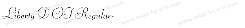 Liberty D OT Regular字体转换